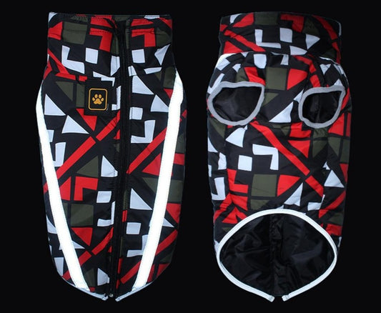 TEEK - Print Waterproof Large Dog Jacket PET theteekdotcom