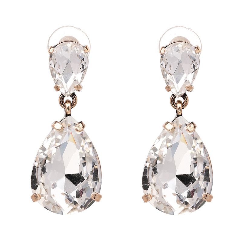TEEK - Clear Eardrop Earrings JEWELRY TEEK