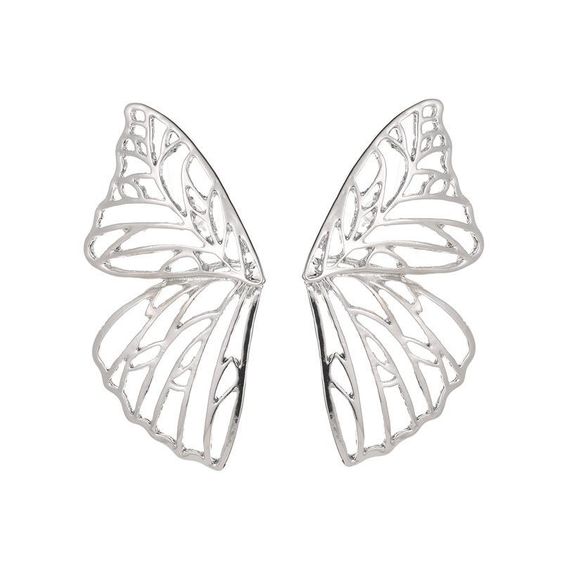 TEEK - Winged Stencil Earrings JEWELRY TEEK Silver