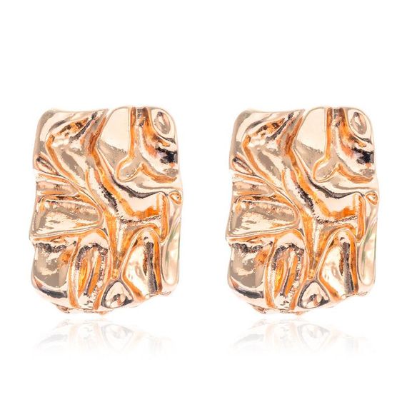 TEEK - Bitten Block Earrings JEWELRY TEEK Gold