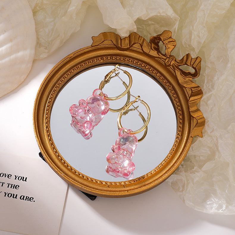 TEEK - Gummie Bear Earrings JEWELRY TEEK pink