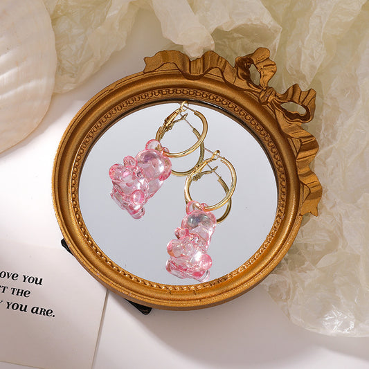 TEEK - Gummie Bear Earrings JEWELRY TEEK pink