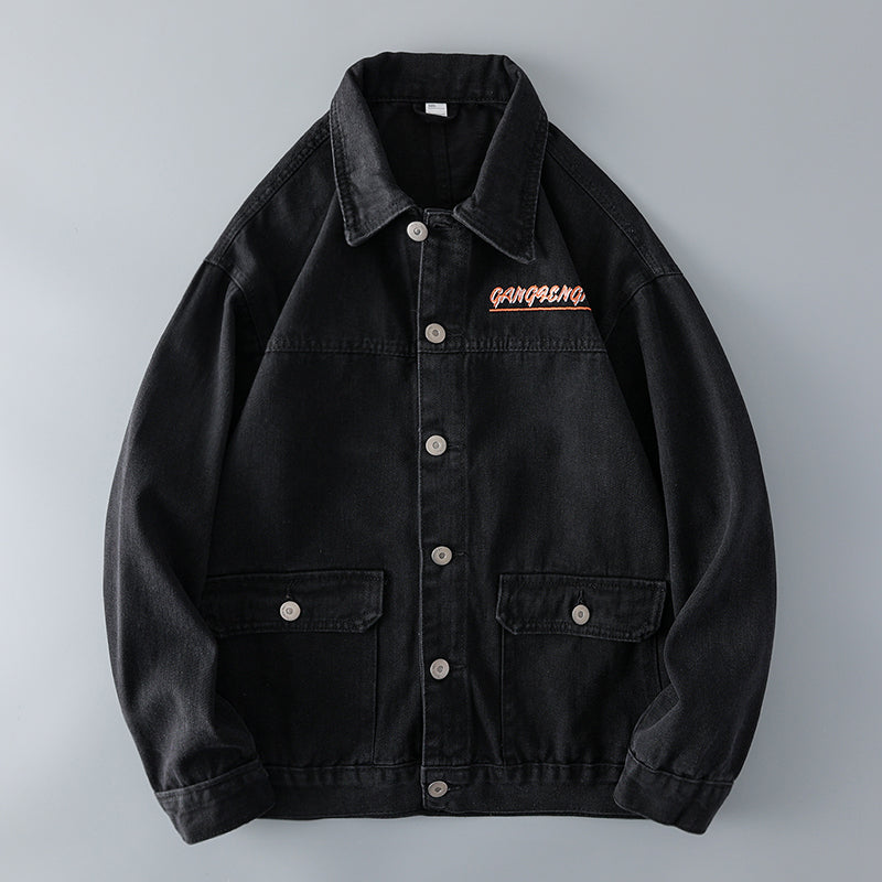 TEEK - Mens Backup Denim Jacket JACKET theteekdotcom Black XL