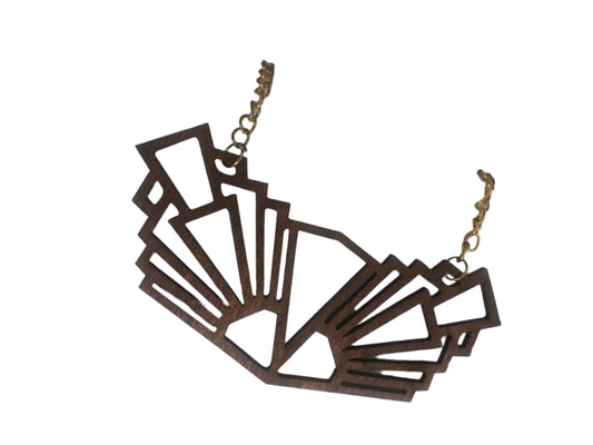 TEEK - Wood Cone Necklace JEWELRY TEEK Brown