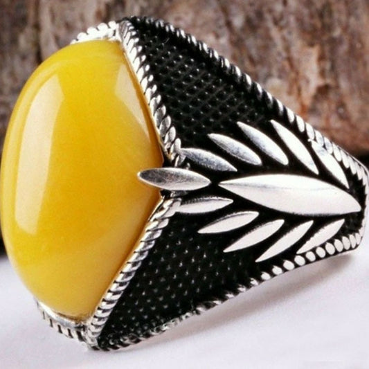 TEEK - Various Fashion Simulated Ambers Stone Rings JEWELRY theteekdotcom AJZ3938XS 6