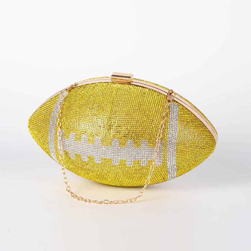 TEEK - Beaujeweled Football Clutch Purse BAG theteekdotcom
