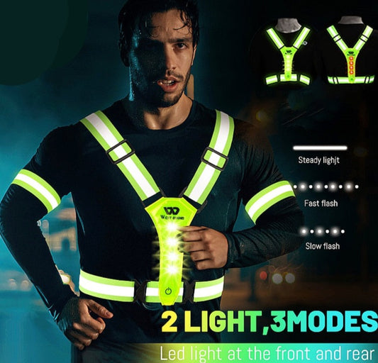TEEK - USB LED Reflective Safety Vest SAFETY VEST theteekdotcom