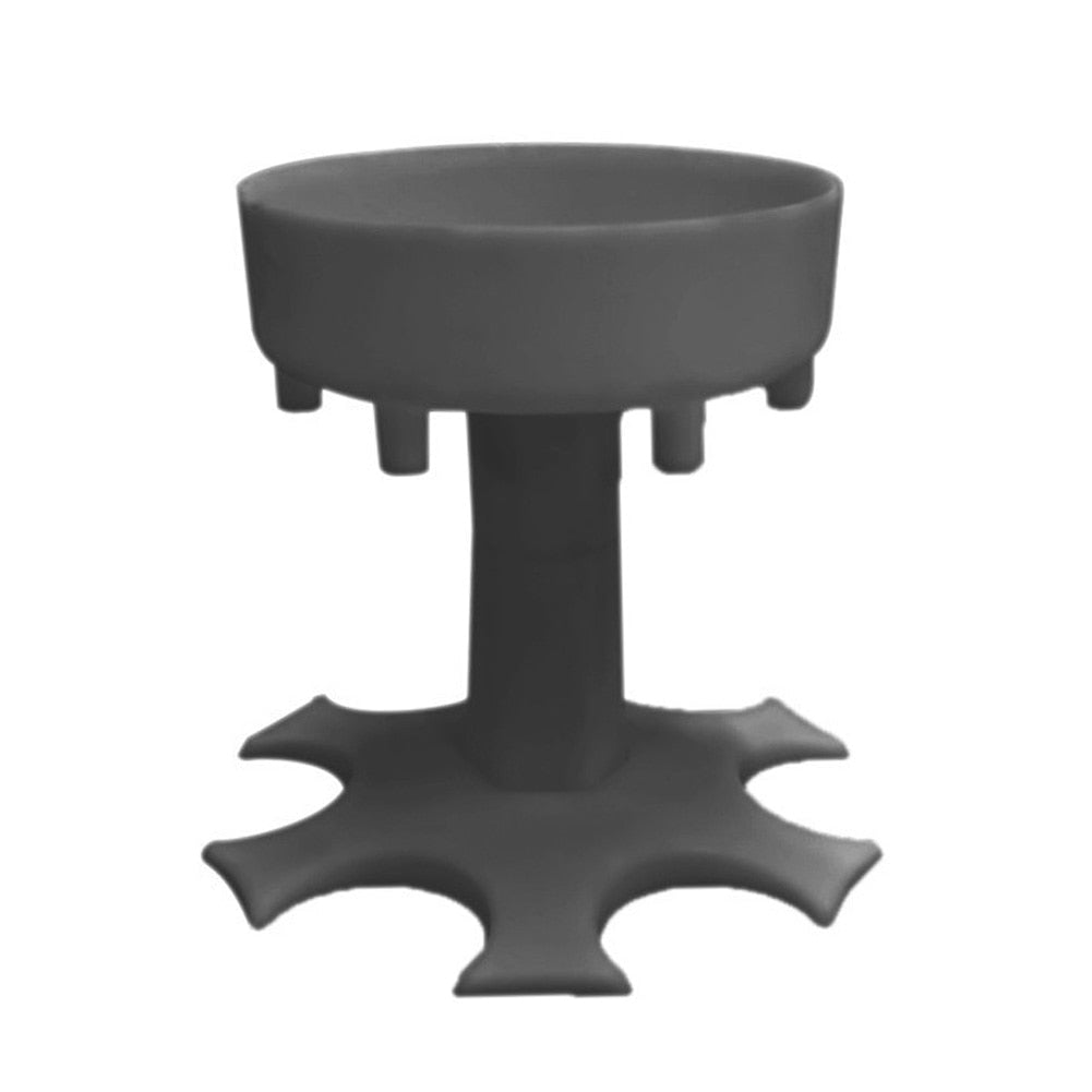 TEEK - Liquor 6 Shot Glass Dispenser DRINKING GLASS theteekdotcom Gray Square Pillar