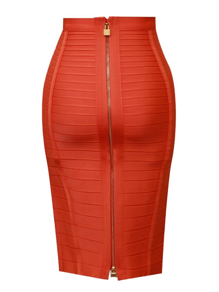 TEEK - Baddie Bandage Skirt SKIRT theteekdotcom Orange XS