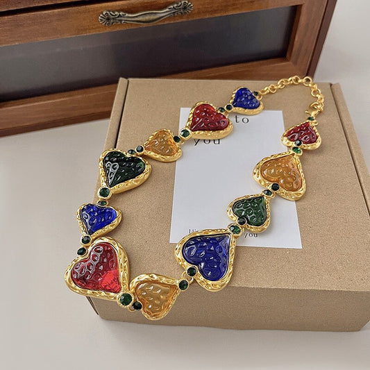 TEEK - Chunky Heart Choker Necklace JEWELRY theteekdotcom