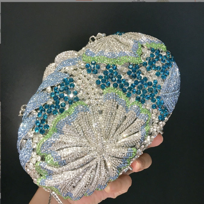 TEEK - Multicolored Crystal Clutches BAG theteekdotcom