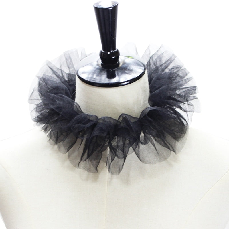 TEEK - Vintage Vickie Ruffled Stand Fake Collar COLLAR theteekdotcom D 1