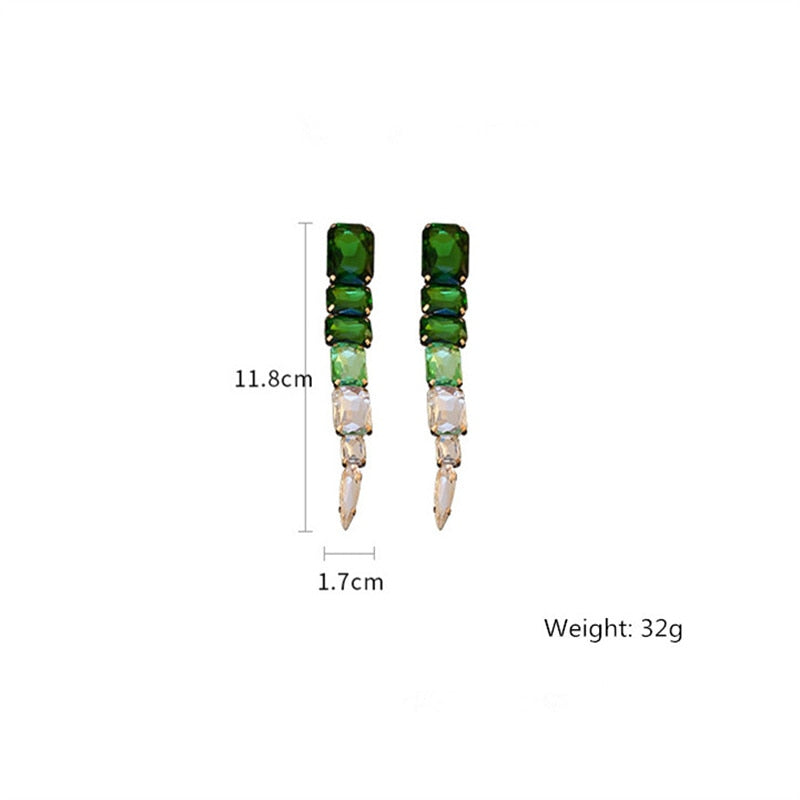 TEEK - Green Drip Drop Earrings JEWELRY theteekdotcom