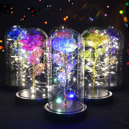 TEEK - Preserved Roses with LED Light Decor HOME DECOR theteekdotcom