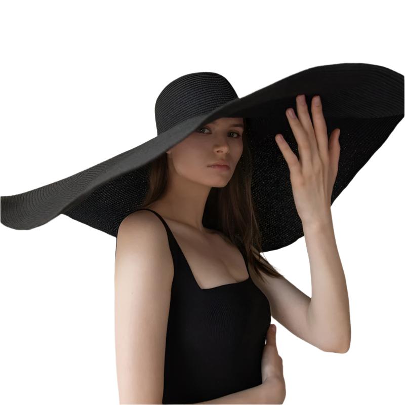 TEEK - 27.5in Oversized Wide Brim Sun Hat HAT theteekdotcom