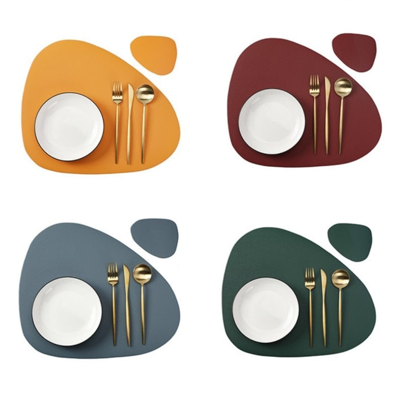 TEEK - Irregular Clean Color Placemats HOME DECOR theteekdotcom