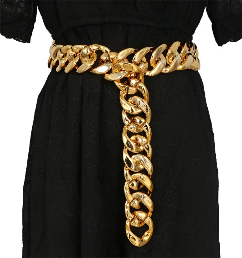 TEEK - Link Chain Belt Women BELT theteekdotcom Gold 90cm/35.4in