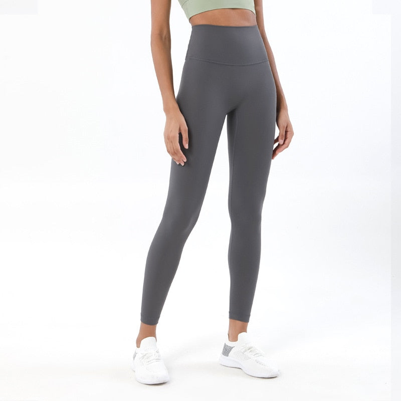 TEEK - Gym Nothing Feel High Waist Seamless Leggings | Black & Greys PANTS theteekdotcom Titanium Gray S