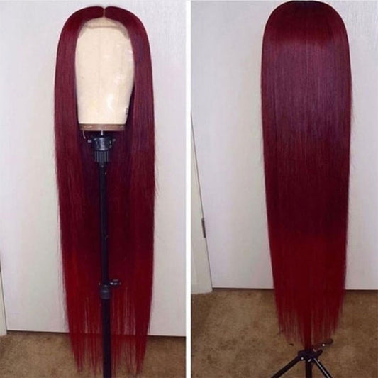 TEEK - Straight Burgundy Bo Wig HAIR theteekdotcom
