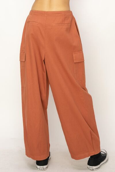TEEK - Baked Clay Drawstring Cargo Pants PANTS TEEK Trend