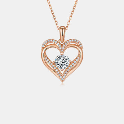 TEEK - 1.2 Carat 925 SS Heart Necklace JEWELRY TEEK Trend