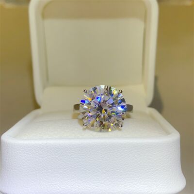TEEK - 10 Carat Moissanite 925 SS Ring JEWELRY TEEK Trend