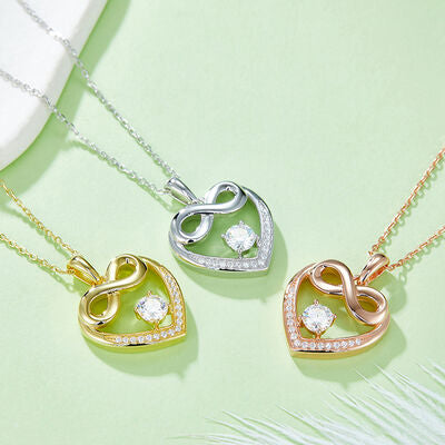 TEEK - Infinite Gem Heart 925 SS Necklace JEWELRY TEEK Trend