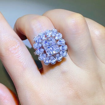 TEEK - 3 Carat Moissanite 925 SS Ring JEWELRY TEEK Trend