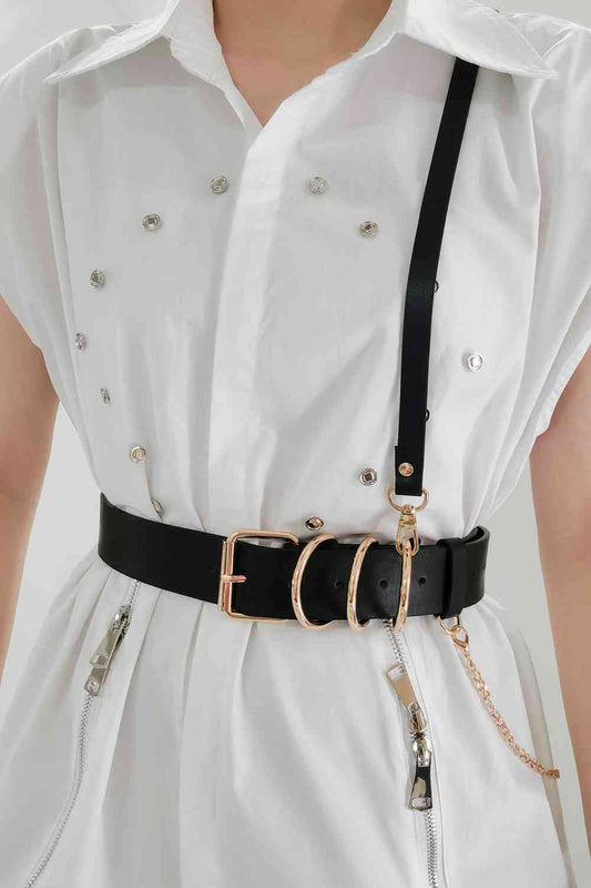 TEEK - Shoulder Strap Punk PU Belt BELT TEEK Trend