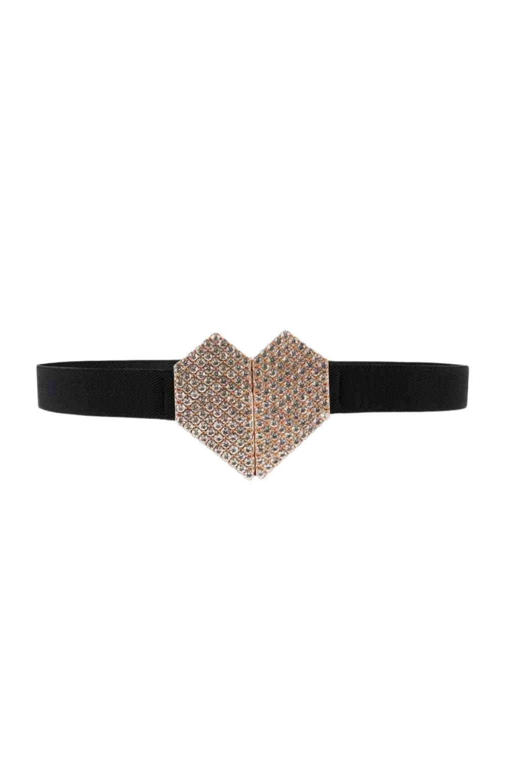 TEEK - Heart Buckle Stretch Belt BELT TEEK Trend Black
