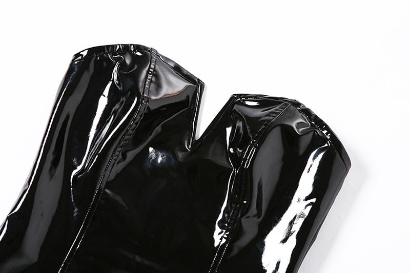 TEEK - Skinny Black Bodysuit TOPS theteekdotcom