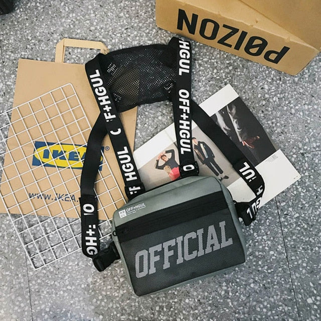 TEEK - OFFICIAL CHEST HARNESS BAG BAG theteekdotcom Gray