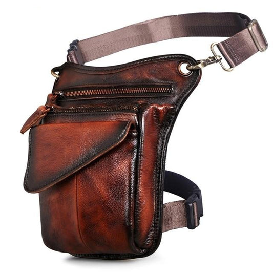 TEEK - Real Leather Multifunction Sling Waist Bag BAG theteekdotcom wine 2