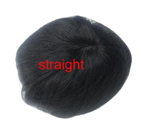 TEEK - 6 inch Handmade Mens 130% Density HAIR theteekdotcom Straight 5x7 free, 130%, 1B20
