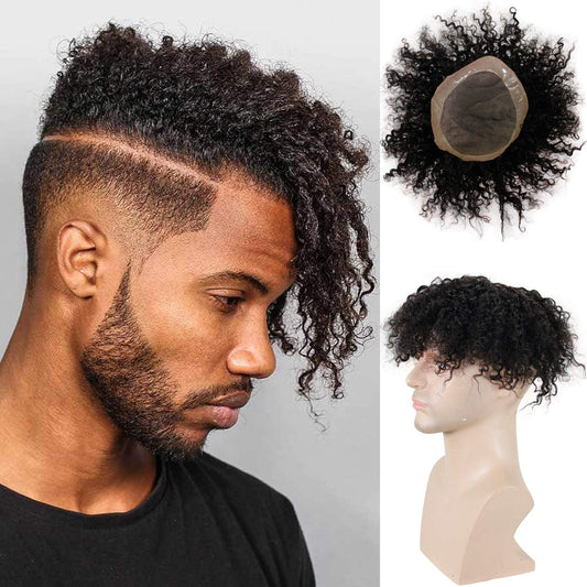 TEEK - Kinky Curly 100% Human Toupee HAIR theteekdotcom
