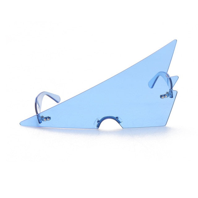 TEEK - Retro Triangular Chip Eyewear EYEWEAR theteekdotcom Blue