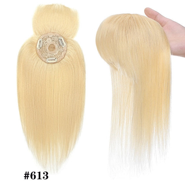 TEEK - Straight Human Hair Topper HAIR theteekdotcom 613, 10x10, free, 120% 10 inches