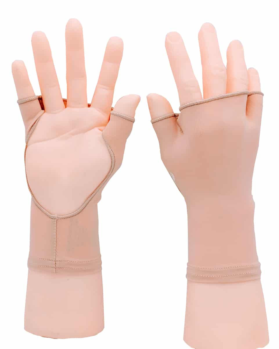 TEEK - PalmFree™ Sun Gloves - Almond Beige - UPF 50+ GLOVES TEEK PFS XS/S Classic (1) Left (1) Right