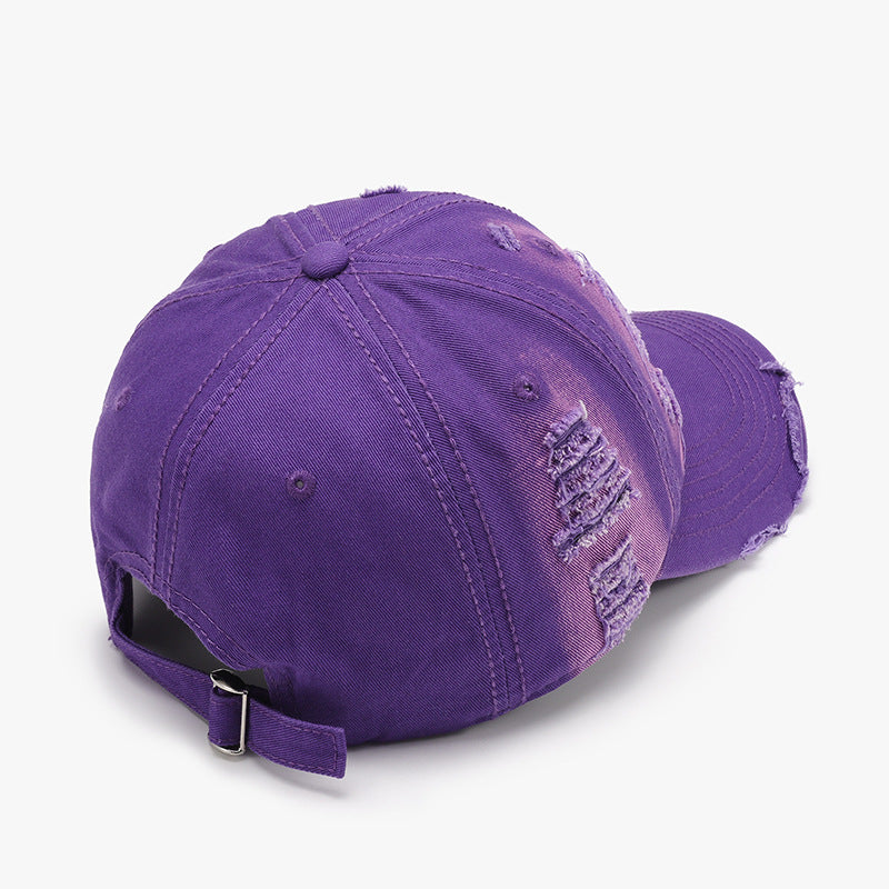 TEEK - Distressed Adjustable Cotton Baseball Cap HAT TEEK Trend   