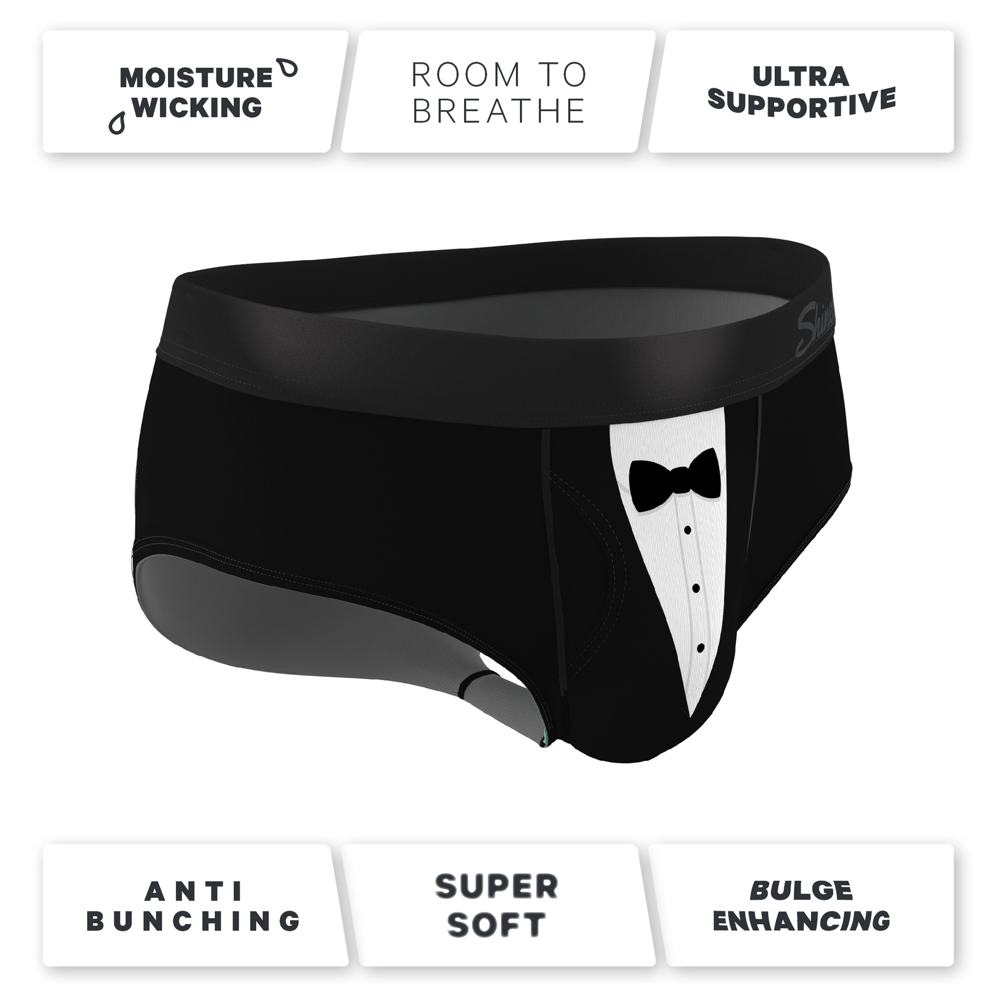 TEEK - The 009 | Black Tuxedo Ball Hammock® Pouch Underwear Briefs UNDERWEAR TEEK SH