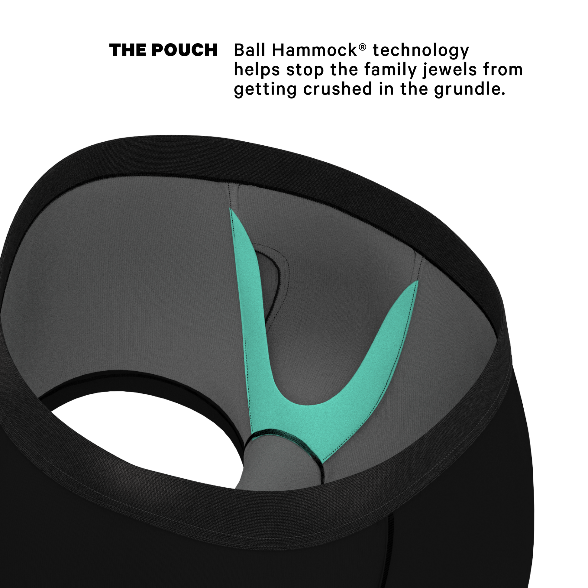 TEEK - The 009 | Black Tuxedo Ball Hammock® Pouch Trunks Underwear UNDERWEAR TEEK SH