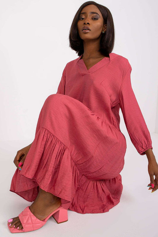 TEEK - Pink Tri-Notch Daydress DRESS TEEK M L/XL  
