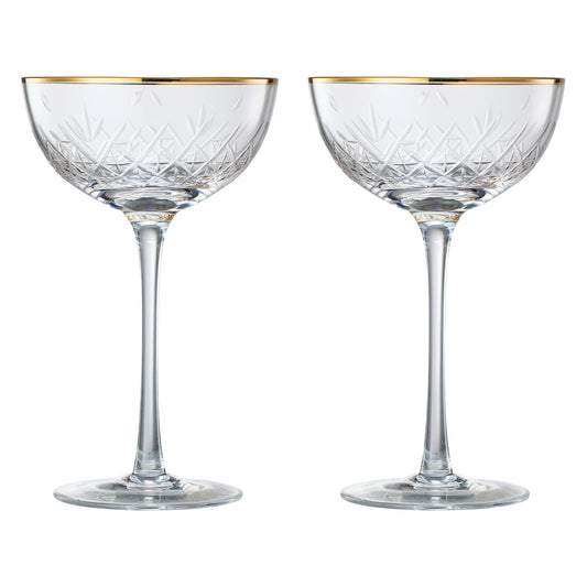 TEEK - Basilica Champagne Coupe Cocktail Glassware Set HOME DECOR TEEK KS