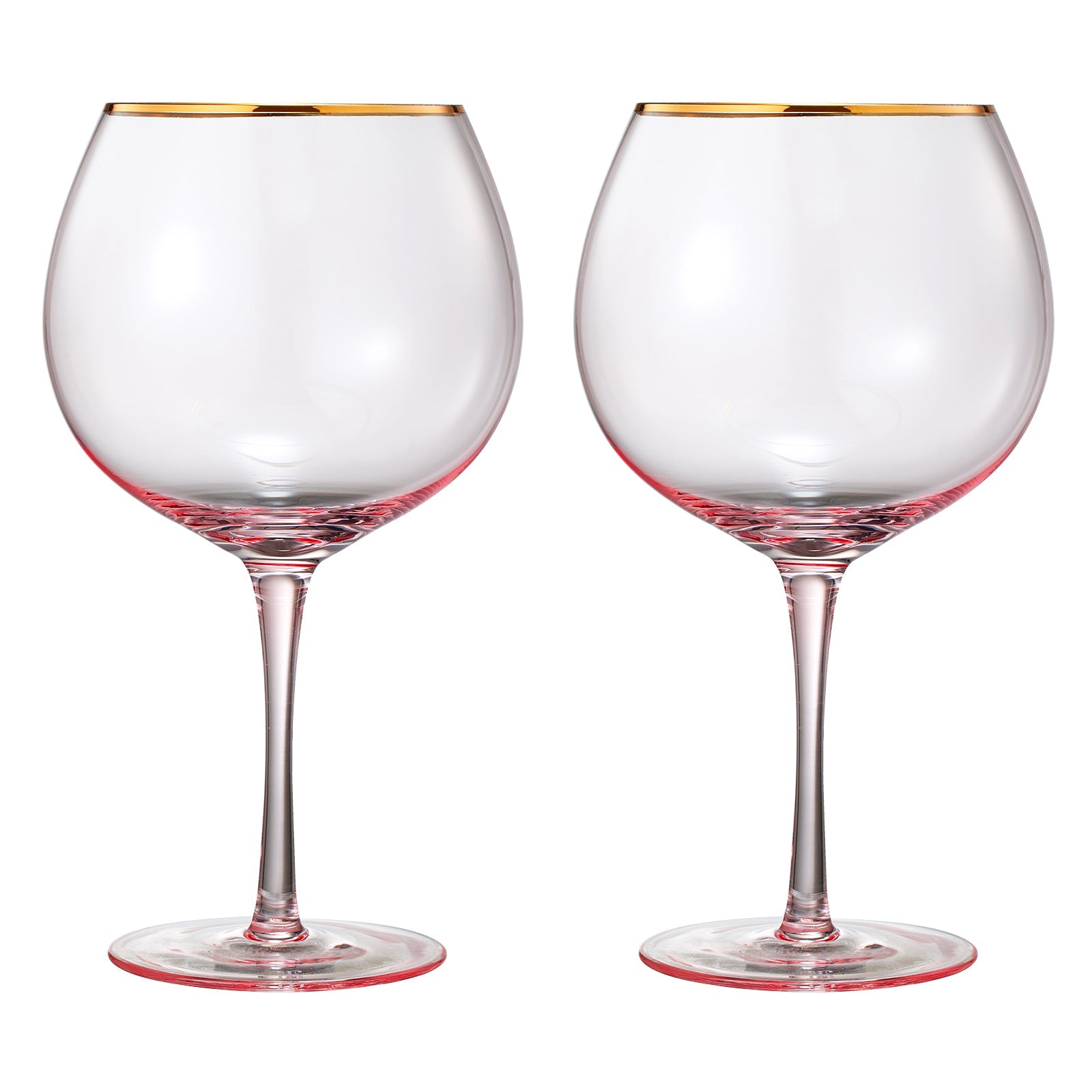 TEEK - Palazzo Stemmed Wine Glassware Set | Pink HOME DECOR TEEK KS
