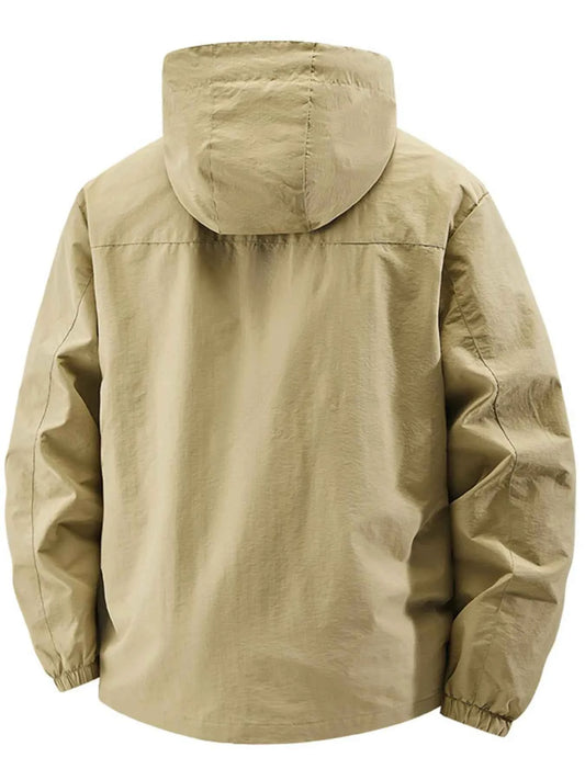 TEEK - Mens Plus Size Lightweight Hooded Windbreaker Jacket JACKET TEEK Trend