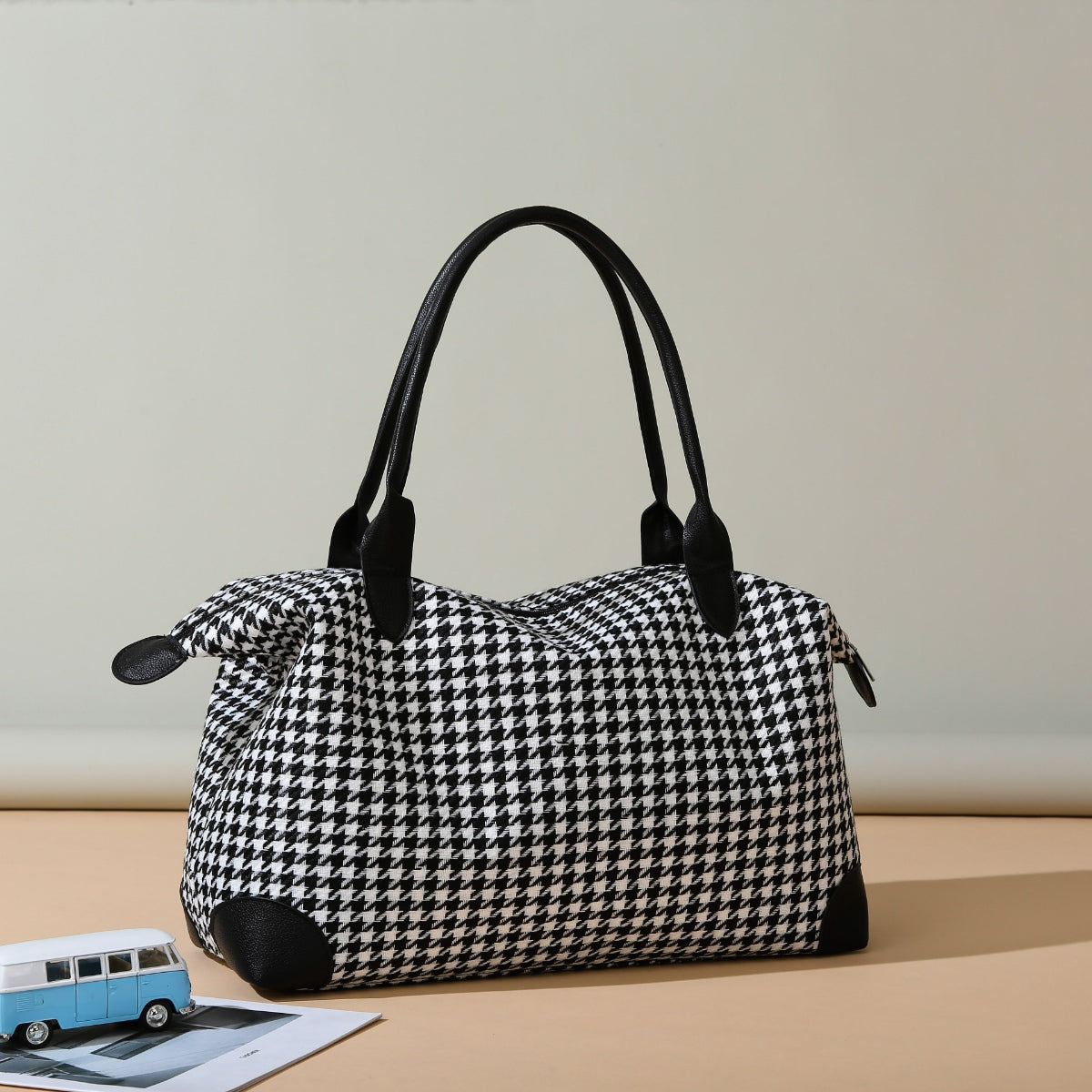 TEEK - Houndstooth Canvas Travel Bag BAG TEEK Trend   