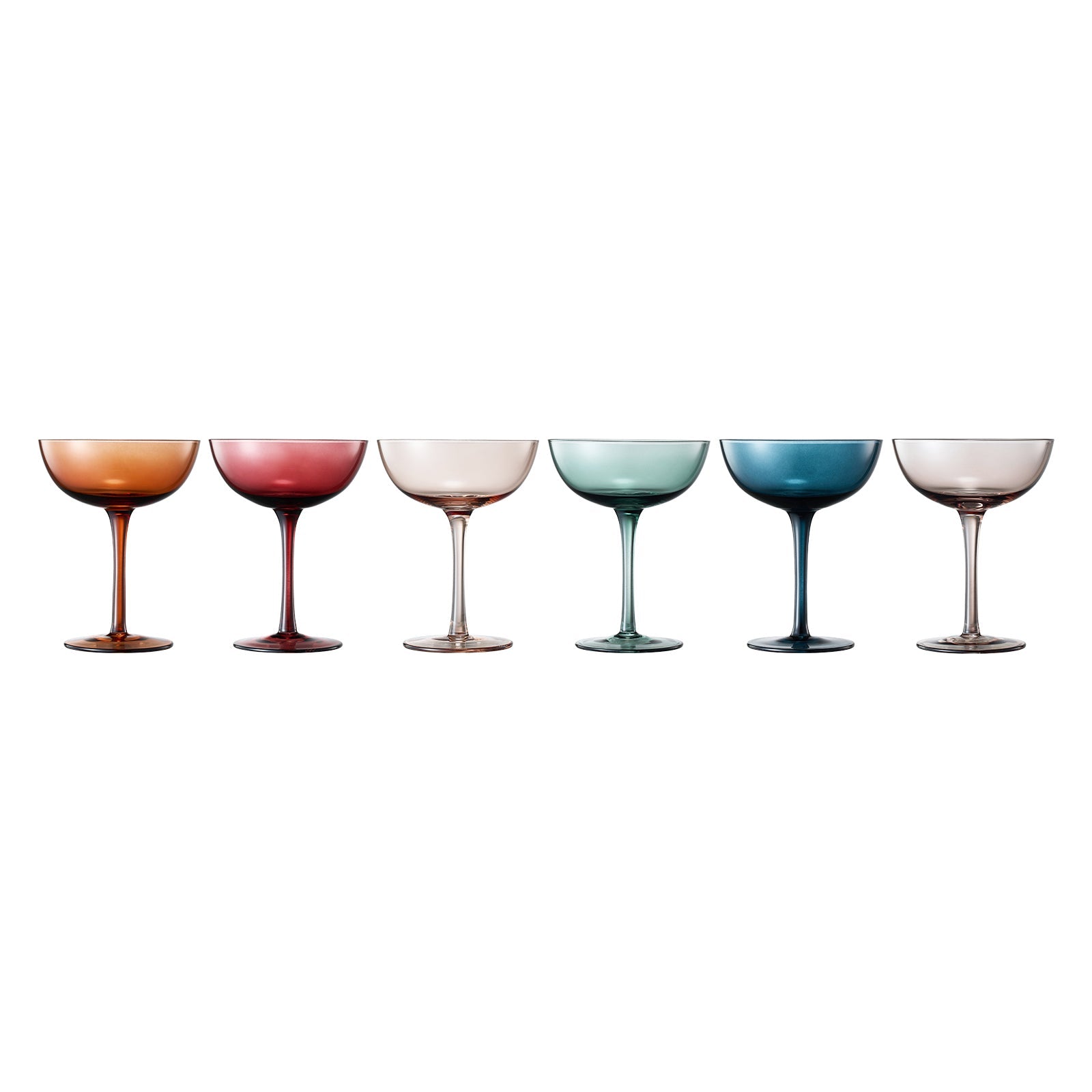 TEEK - Tonal Champagne Coupe Cocktail Glassware Set HOME DECOR TEEK KS