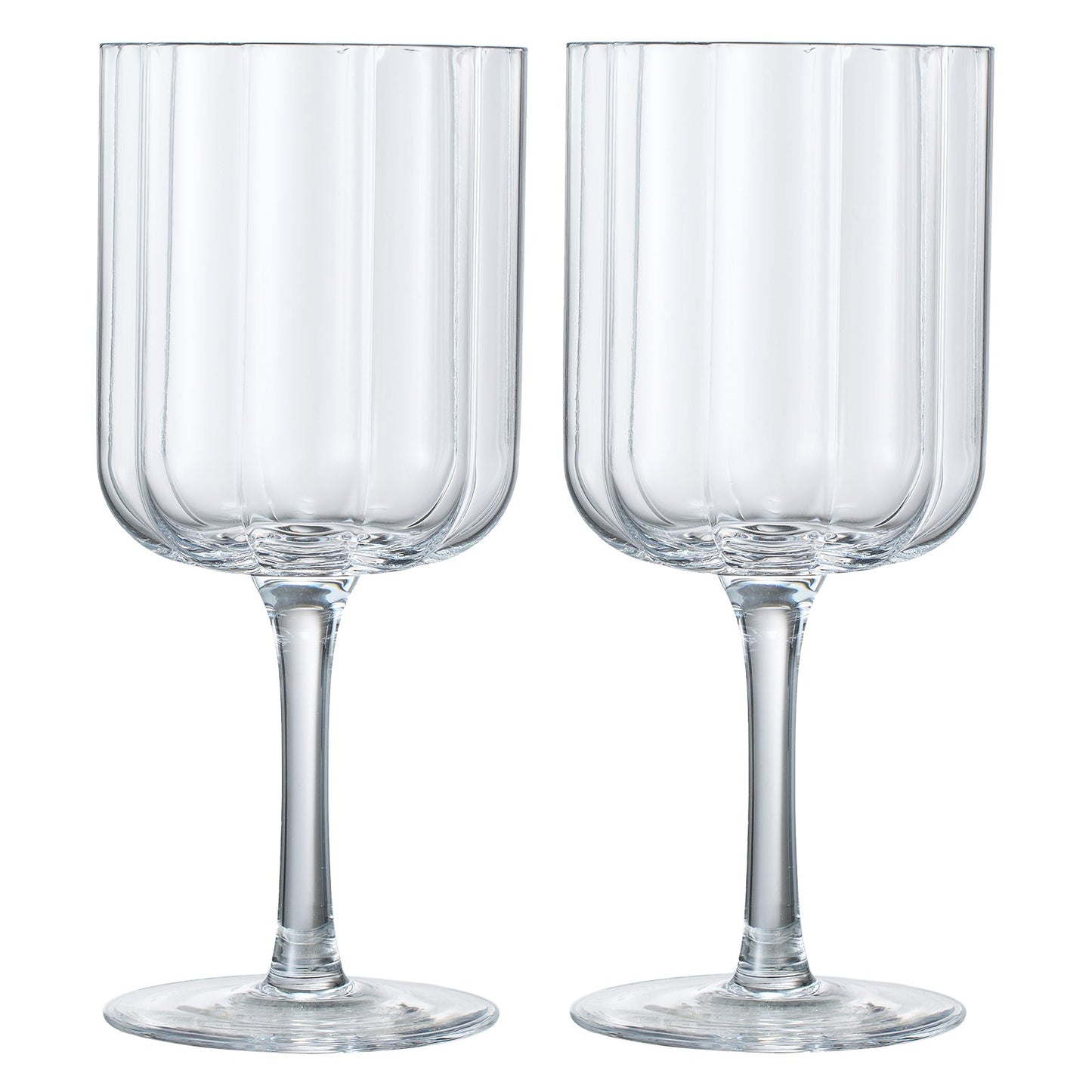 TEEK - Flower Stemmed Wine Glassware Clear Set HOME DECOR TEEK KS