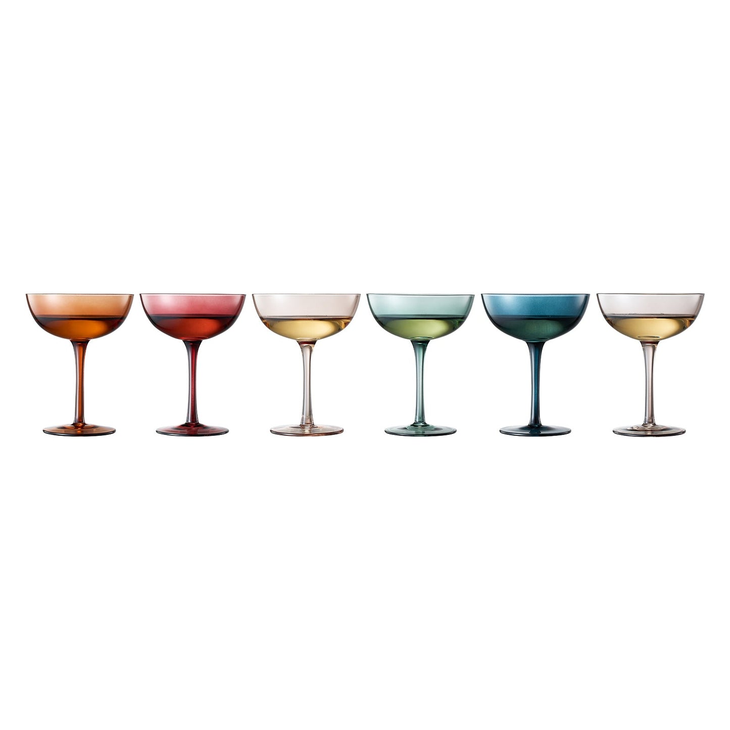 TEEK - Tonal Champagne Coupe Cocktail Glassware Set HOME DECOR TEEK KS