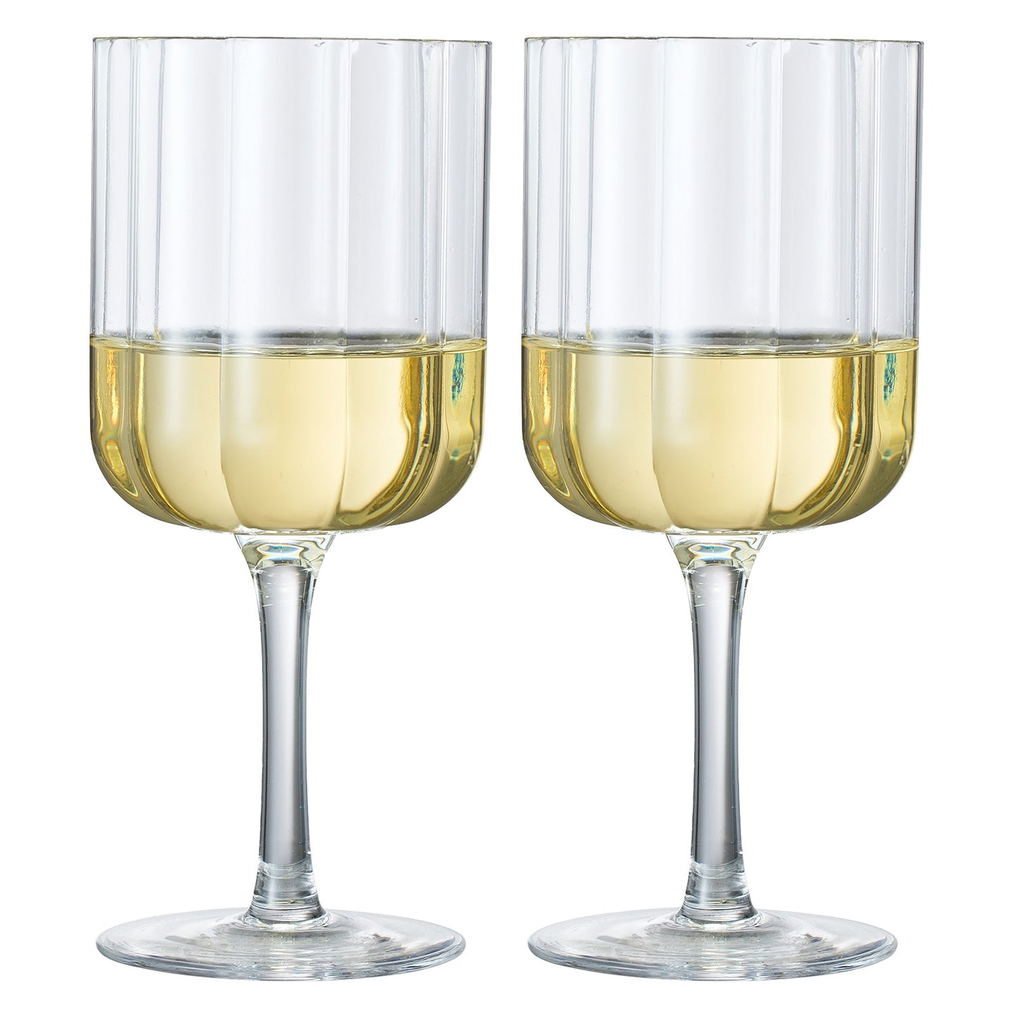 TEEK - Flower Stemmed Wine Glassware Clear Set HOME DECOR TEEK KS